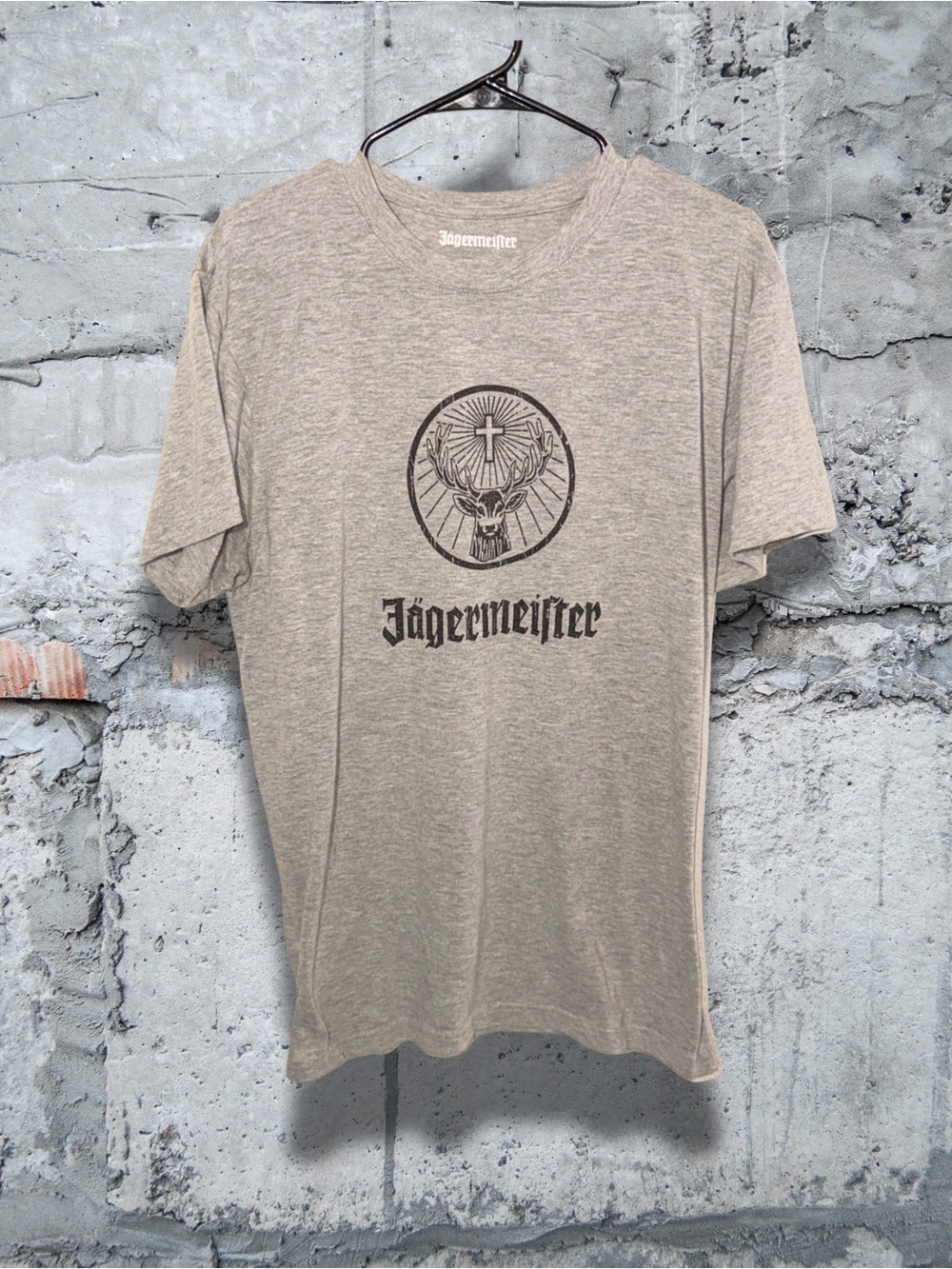 Jagermeister Light Gray Short-Sleeve Logo Tee